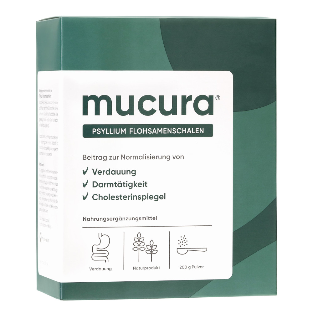 mucura psyllium flohsamenschalen 200 g Pulver