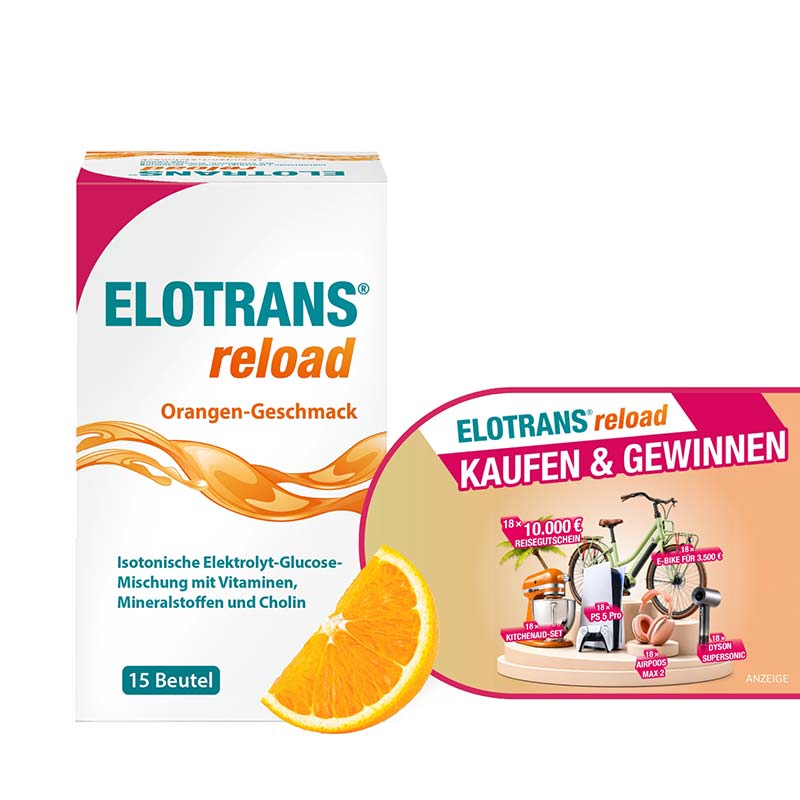 ELOTRANS reload Isotonische Elektrolyt-Glucose-Mischung 15X7.57 g Beutel