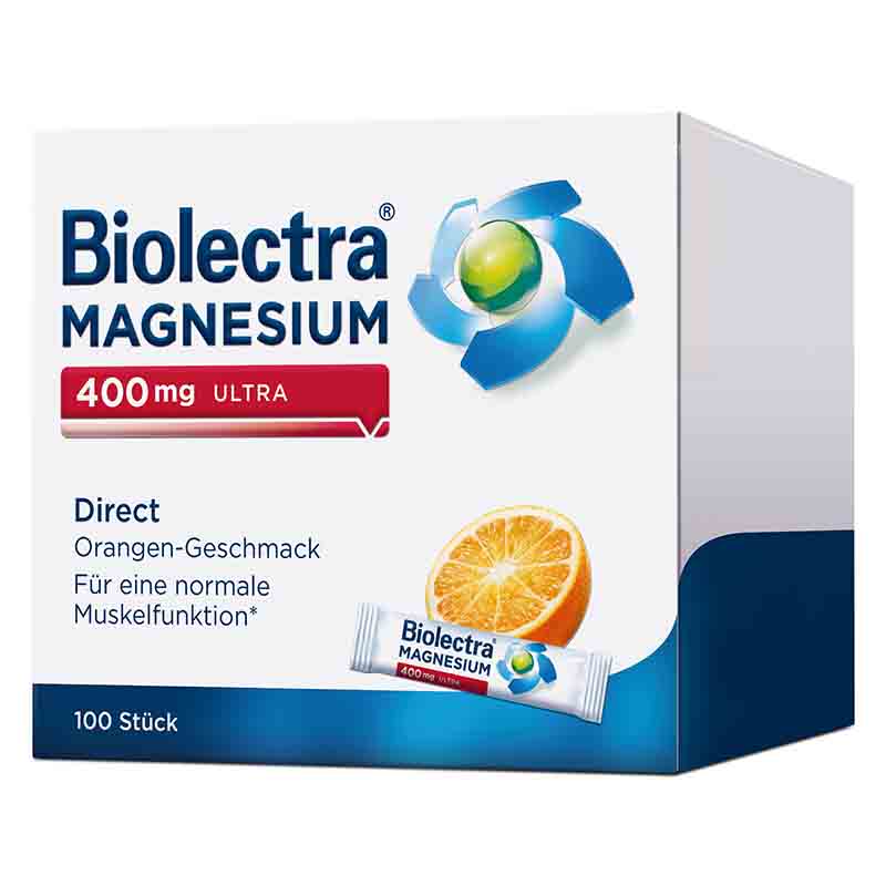 Biolectra MAGNESIUM 400 mg ULTRA Direct Orange  100 St Pellets