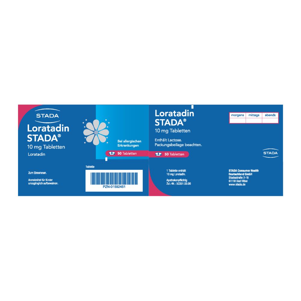 Loratadin STADA 10mg 50 St Tabletten