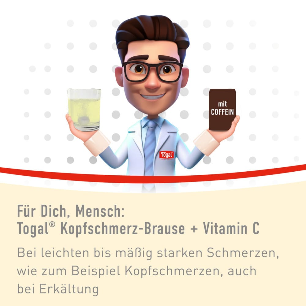 Togal Kopfschmerz-Brause+Vitamin C 20 St Brausetabletten