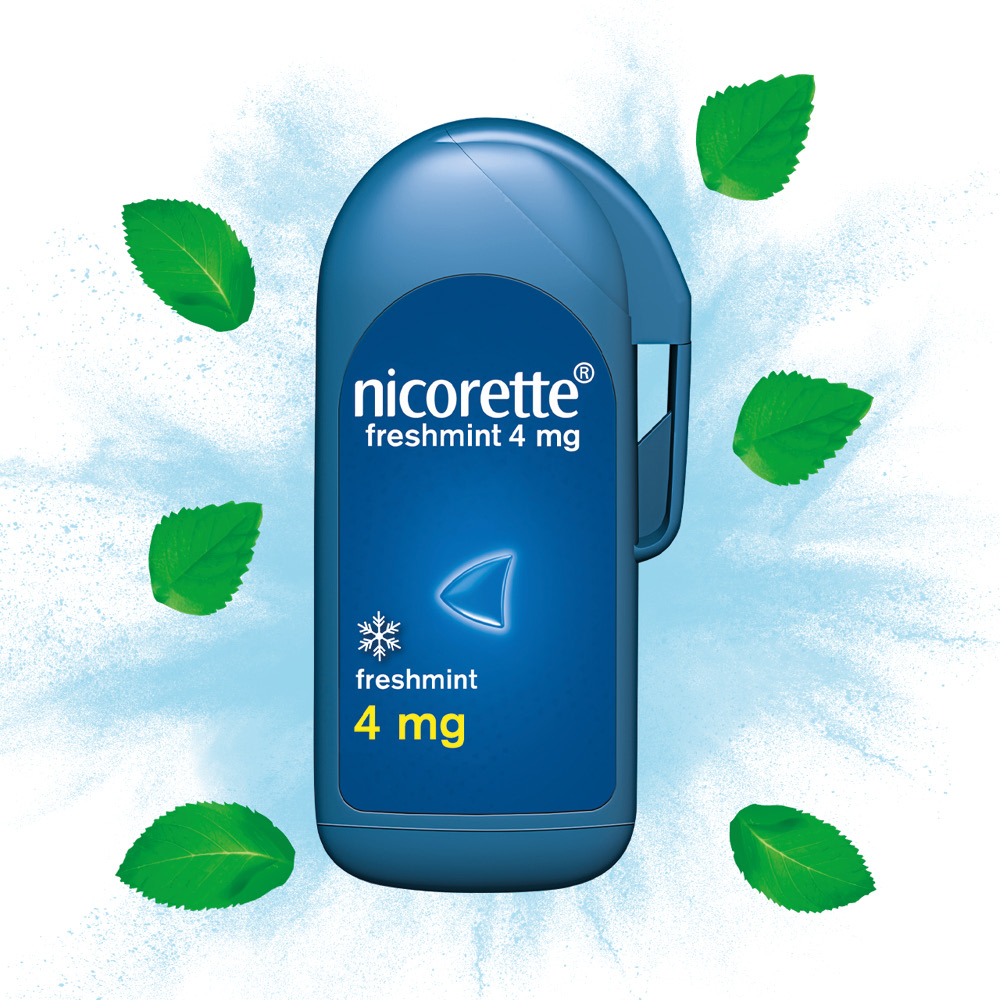 nicorette 4 mg Nikotinlutschtabletten freshmint für Raucher zum Aufhören