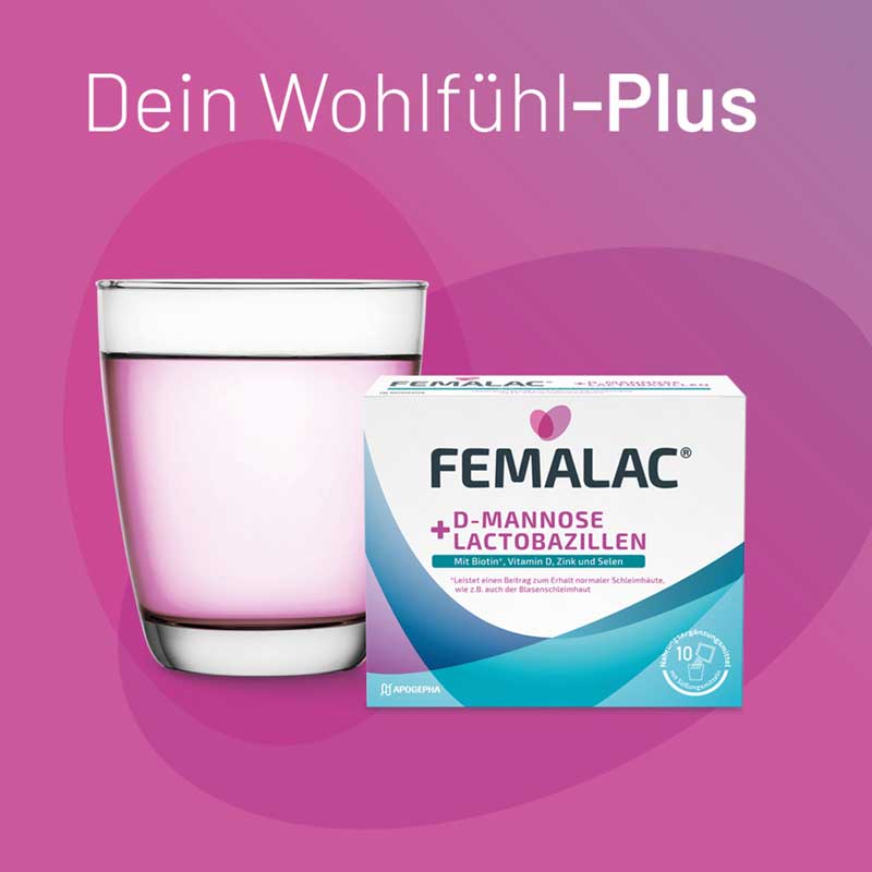 FEMALAC D-MANNOSE + LACTOBAZILLEN 10 St Pulver zur Herstellung einer Lösung zum Einnehmen
