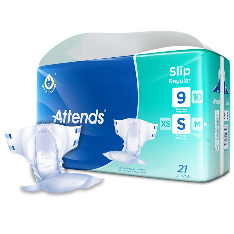 ATTENDS Slip Regular 9 small Box 4X21 St