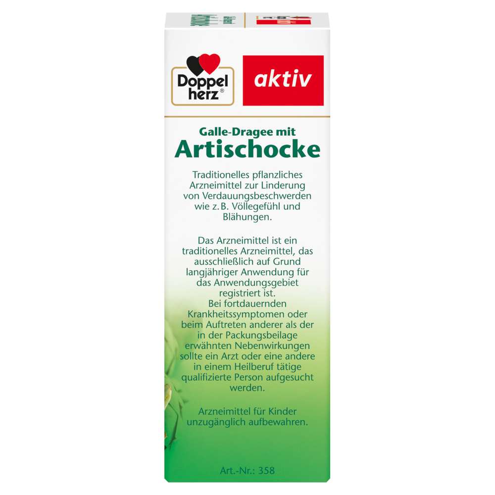Doppelherz aktiv Galle-Dragee mit Artischocke 50 St Überzogene Tabletten