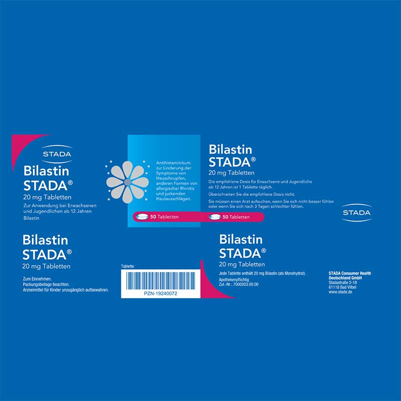 Bilastin STADA 20 mg 50 St Tabletten