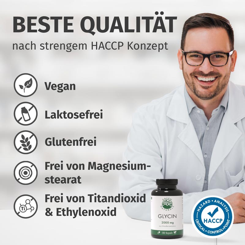 GREEN NATURALS GLYCIN 2000 mg 120 St Kapseln