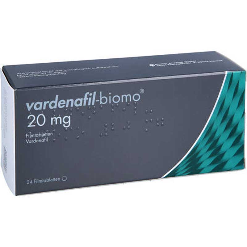 vardenafil-biomo 20 mg 24 St Filmtabletten