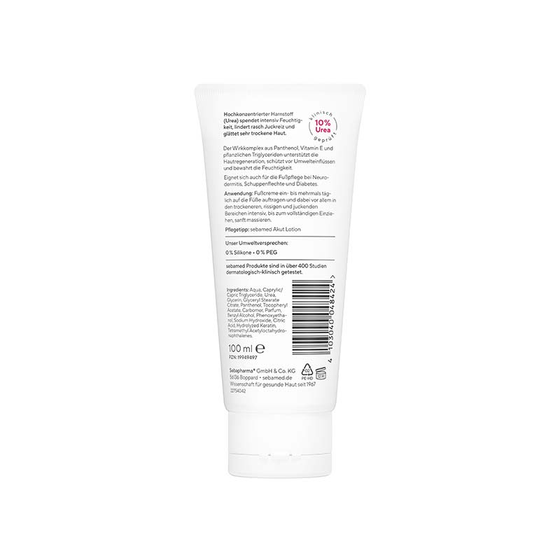 sebamed Urea 10% AKUT FUSSCREME 100 ml Creme