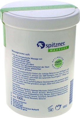 SPITZNER Massagecreme soft 1000 ml Creme