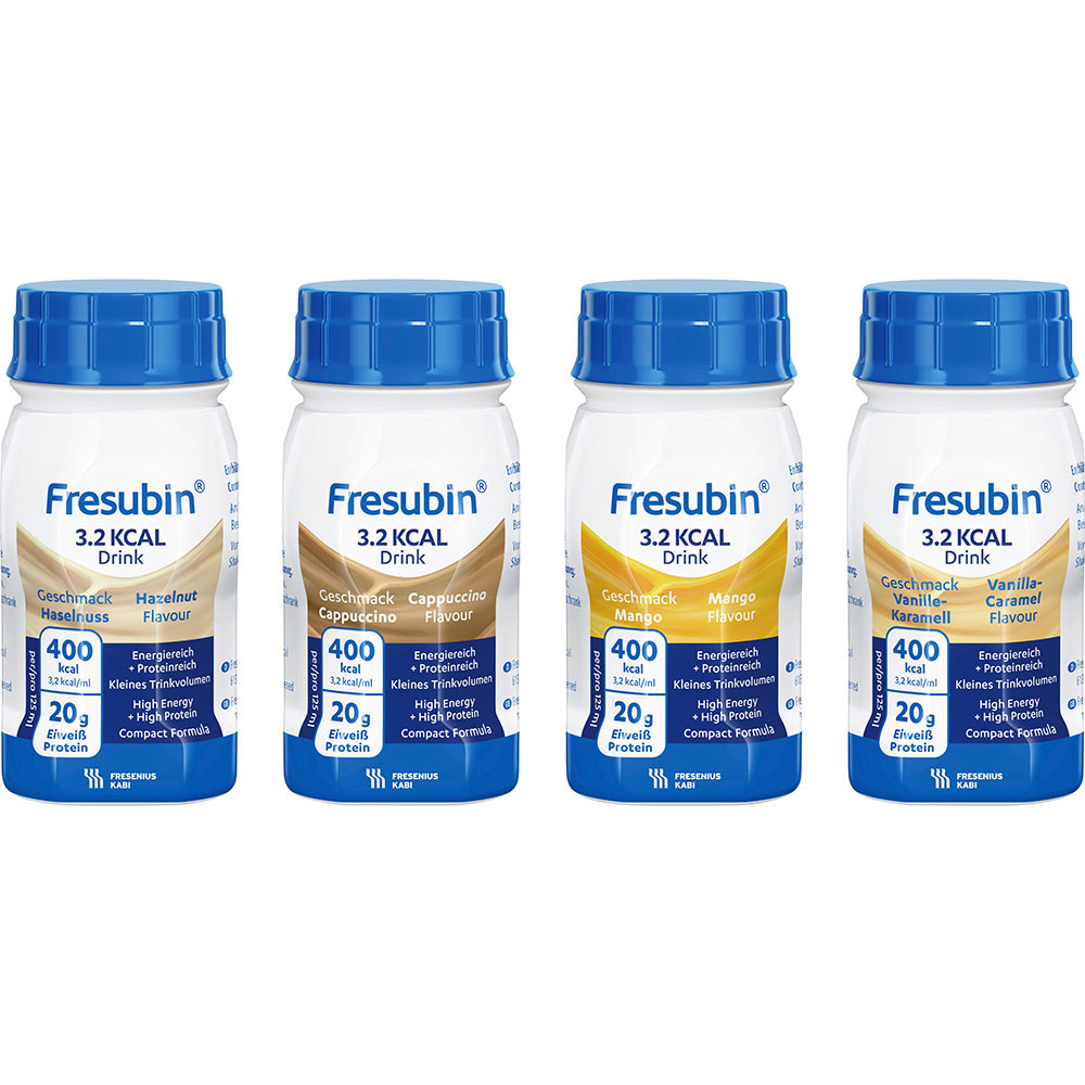 Fresubin 3,2 kcal DRINK Trinknahrung Mischkarton 24X125 ml Flüssigkeit