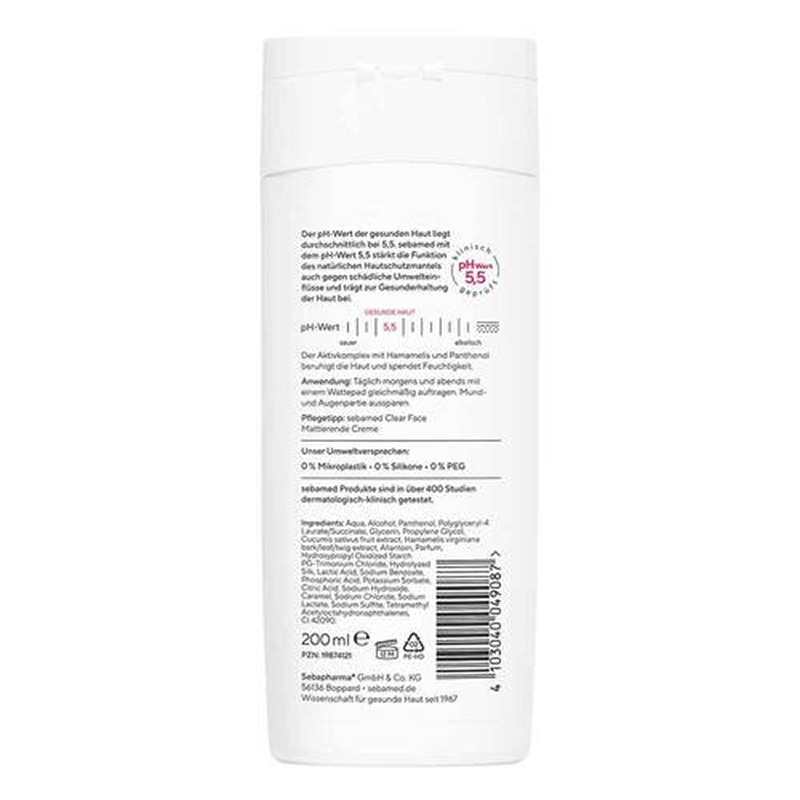 sebamed CLEAR FACE GESICHTSWASSER 200 ml Flüssigkeit