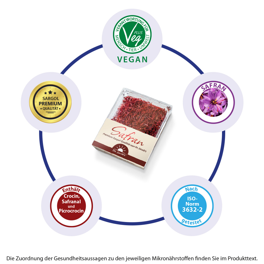 Dr. Jacob's Safran Ayurveda-Gewürz Sargol-Qualität
