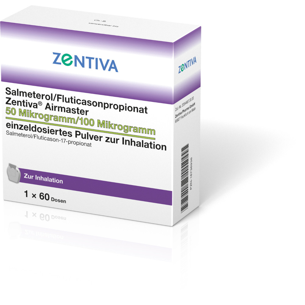 Salmeterol/Fluticasonpropionat Zentiva Airmaster 50µg/100µg 60 St Inhalationspulver