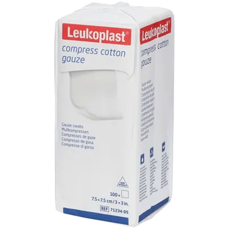 Leuloplast Kompressen 7,5x7,5cm 12-fach 100 St Kompressen