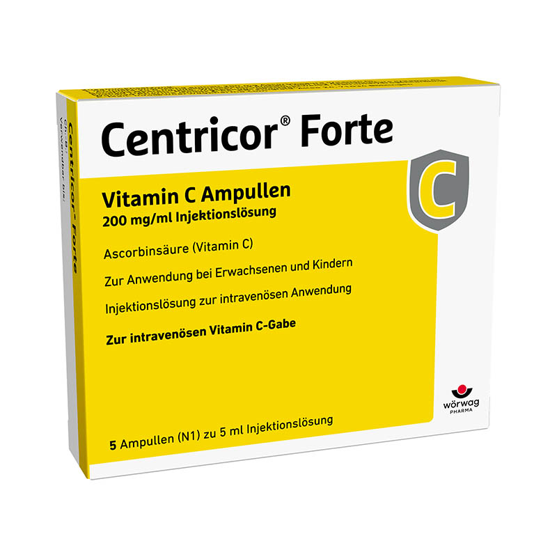 Centricor Forte Vitamin C Ampullen 200mg/ml  5X5 ml Injektionslösung
