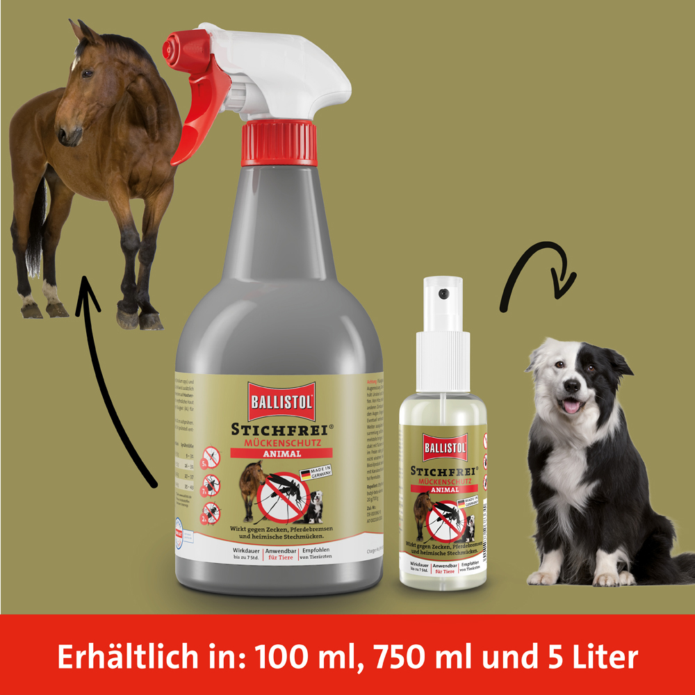 BALLISTOL STICHFREI Mückenschutz für Tiere 750 ml Spray