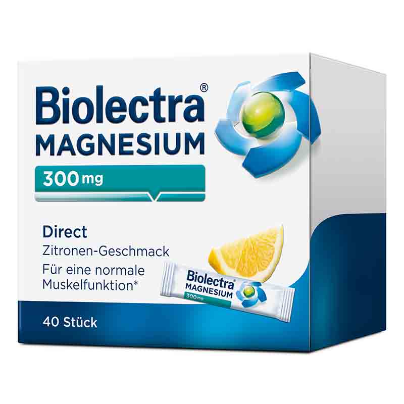 Biolectra MAGNESIUM 300mg Direct Zitrone  40 St Pellets