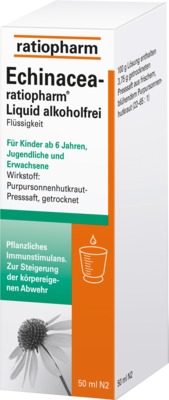 Echinacea-ratiopharm Liquid alkoholfrei 50 ml Lösung zum Einnehmen
