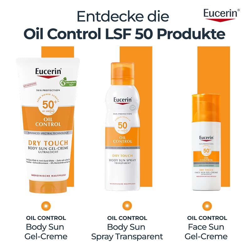 Eucerin SUN OIL CONTROL DRY TOUCH BODY SUN GEL-CREME ULTRALEICHT LSF 50+  200 ml Creme