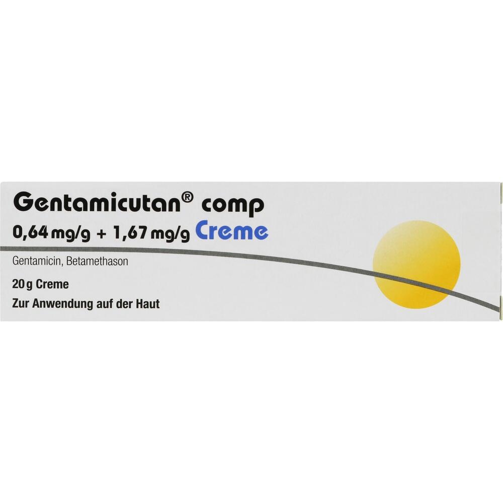 Gentamicutan comp 0,64 mg/g + 1,67 mg/g Creme 20 g Creme