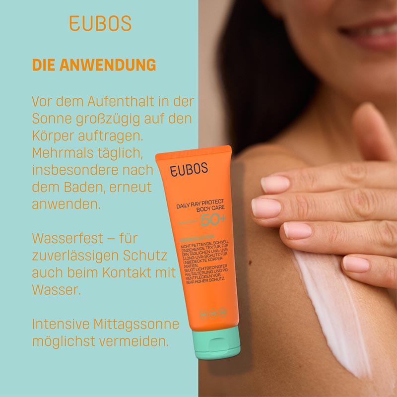 EUBOS DAILY RAY PROTECT BODY CARE 50+ 125 ml Lotion