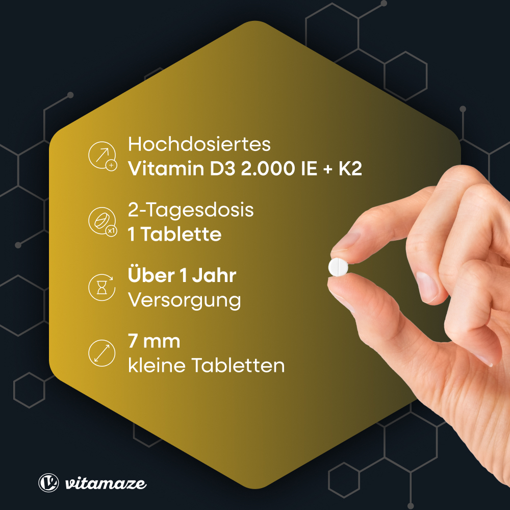 vitamaze VITAMIN D3 2.000 I.E. + K2 240 St Tabletten