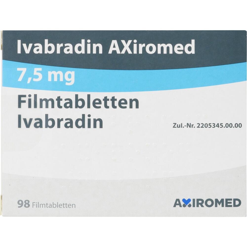 Ivabradin AXiromed 7,5 mg 98 St Filmtabletten