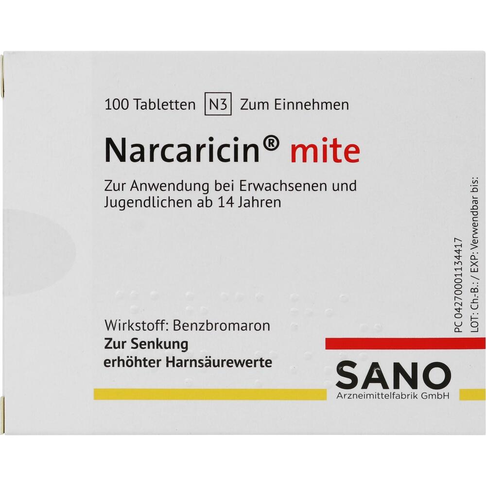 Narcaricin mite 100 St Tabletten