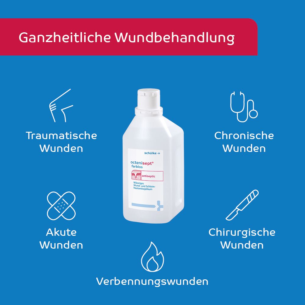 octenisept antiseptic Wund- und Schleimhautantiseptikum  farblos 1 l Lösung
