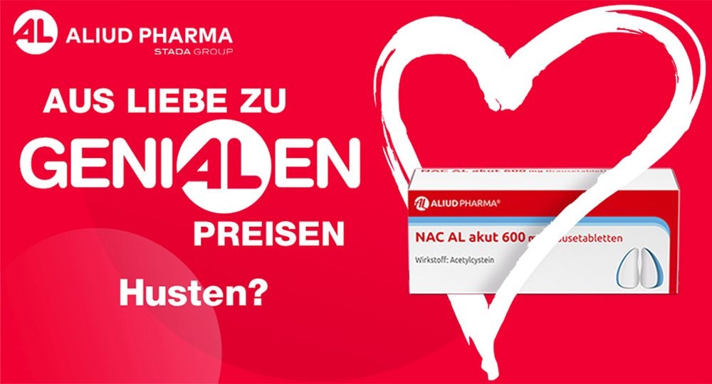 NAC AL akut 600 mg Brausetabletten zur Erleichterung des Abhustens bei erkältungsbedingter Bronchitis (Schleimlöser)