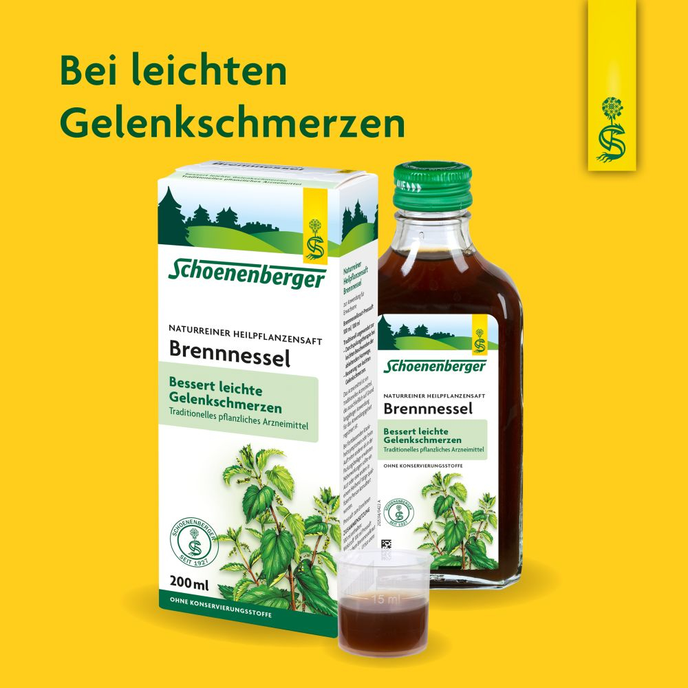 Schoenenberger Brennnessel Naturreiner Heilpflanzensaft 3X200 ml Saft