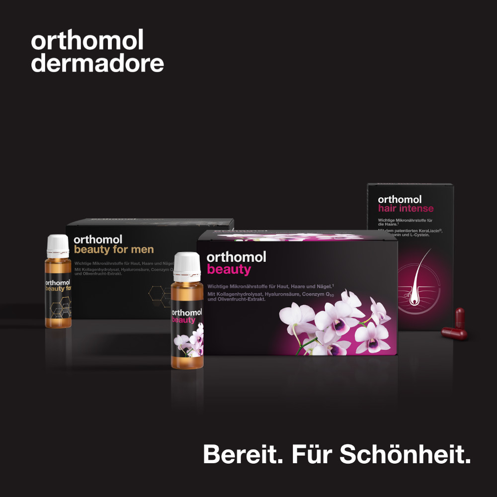orthomol hair intense - Mikronährstoffe mit Biotin, Kupfer, Zink und dem patentierten KeraLiacin - Kapseln