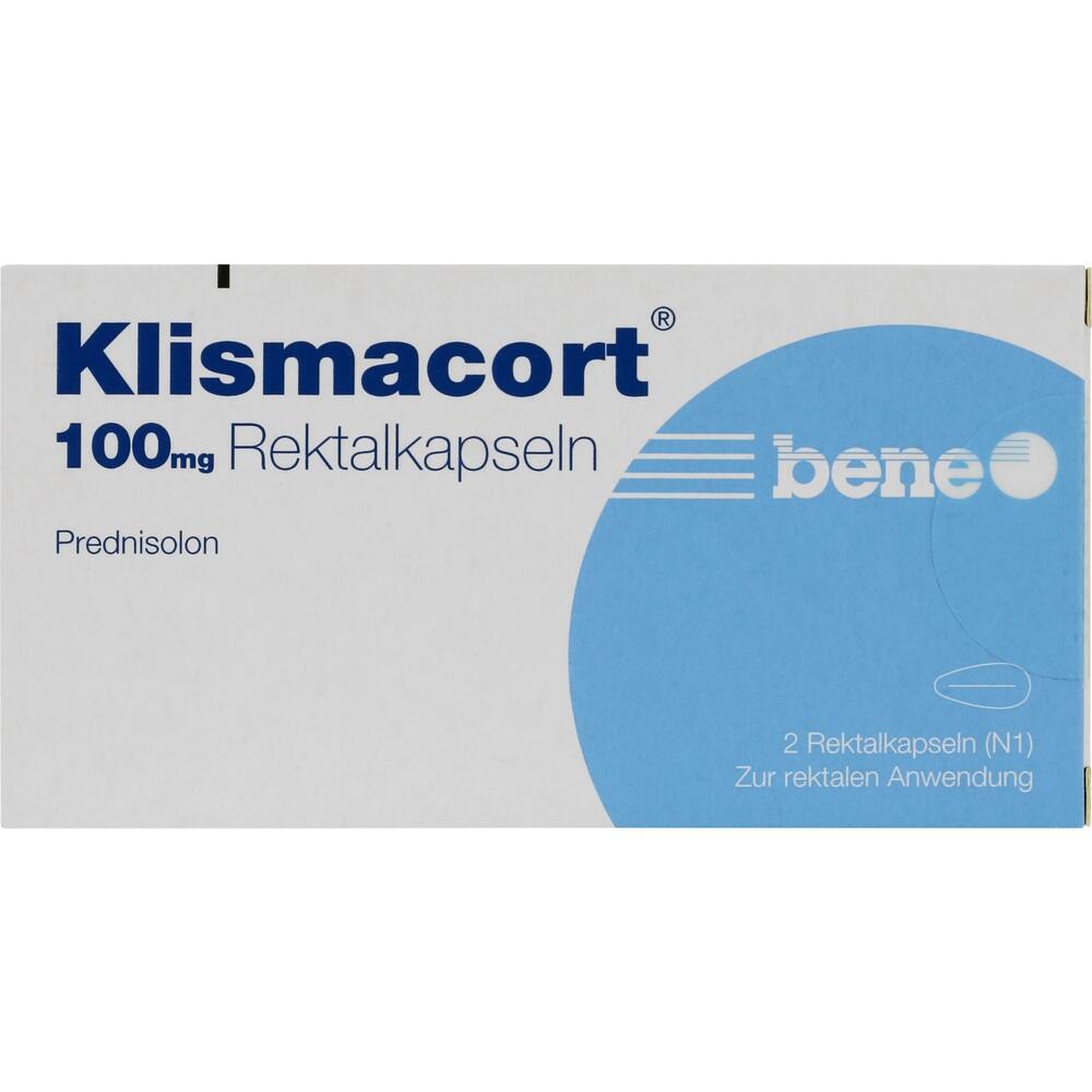 KLISMACORT 100 mg Rektalkapseln 2 St Rektalkapseln