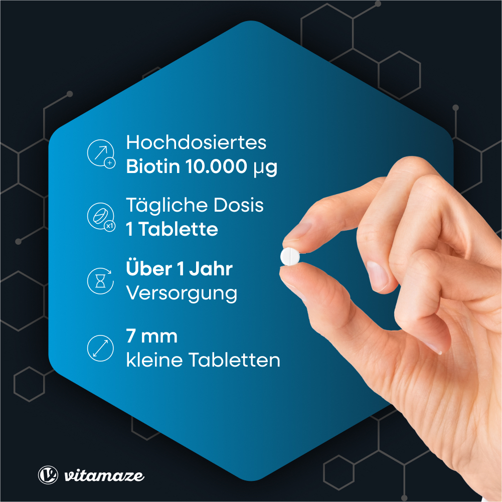 vitamaze BIOTIN + ZINK + SELEN 480 St Tabletten