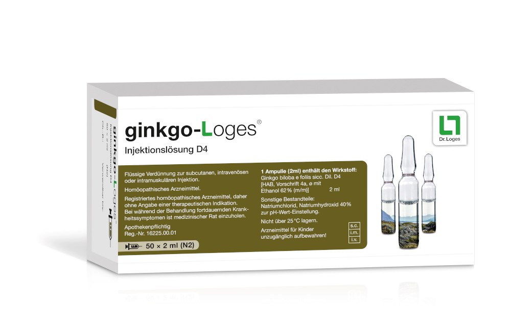 ginkoLoges Injektionslösung D 4 50X2 ml Injektionslösung