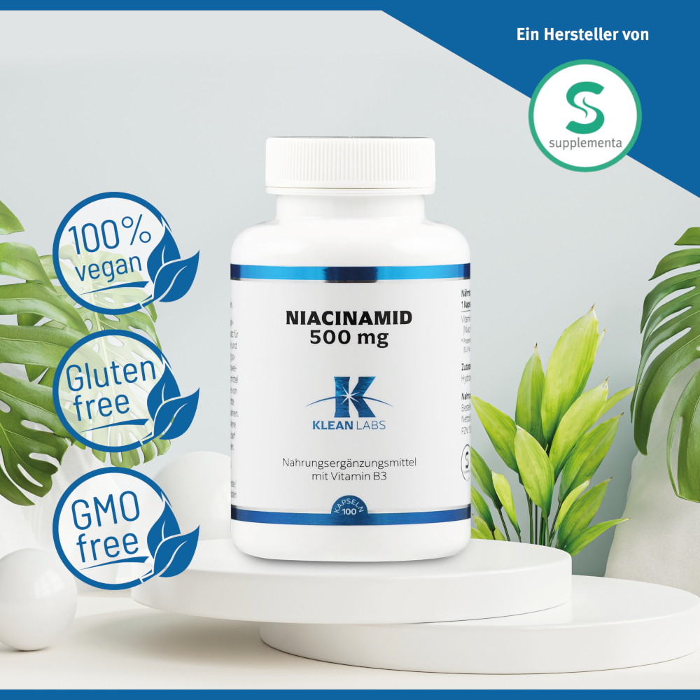 KLEAN LABS NIACINAMID 500mg 100 St Kapseln
