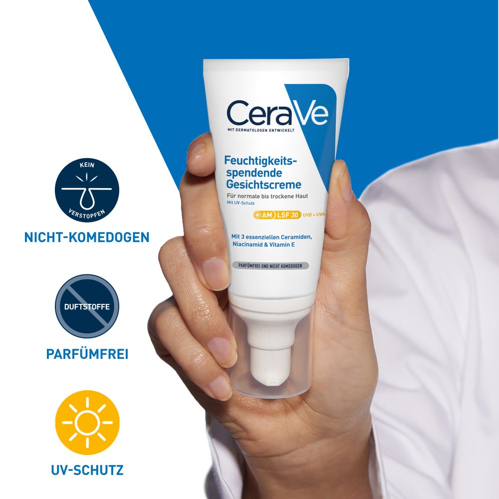 CeraVe Feuchtigkeitsspendende Gesichtscreme SPF30 52 ml Creme