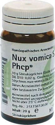 NUX VOMICA S Phcp  20 g Globuli