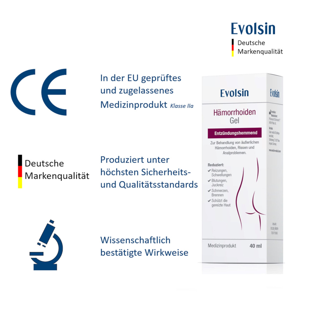Evolsin Hämorrhoiden Gel 40 ml Gel