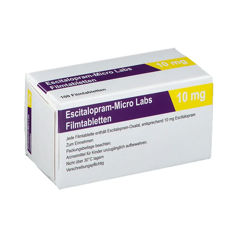 Escitalopram-Micro Labs 10mg 100 St Filmtabletten