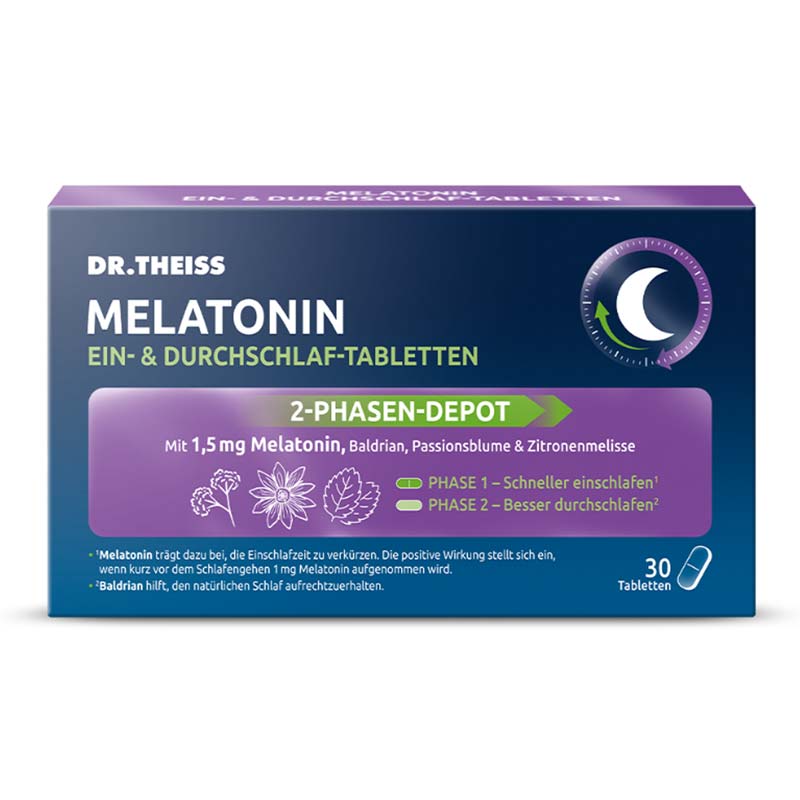 DR. THEISS MELATONIN EIN- & DURCHSCHLAF-TABLETTEN 30 St Tabletten