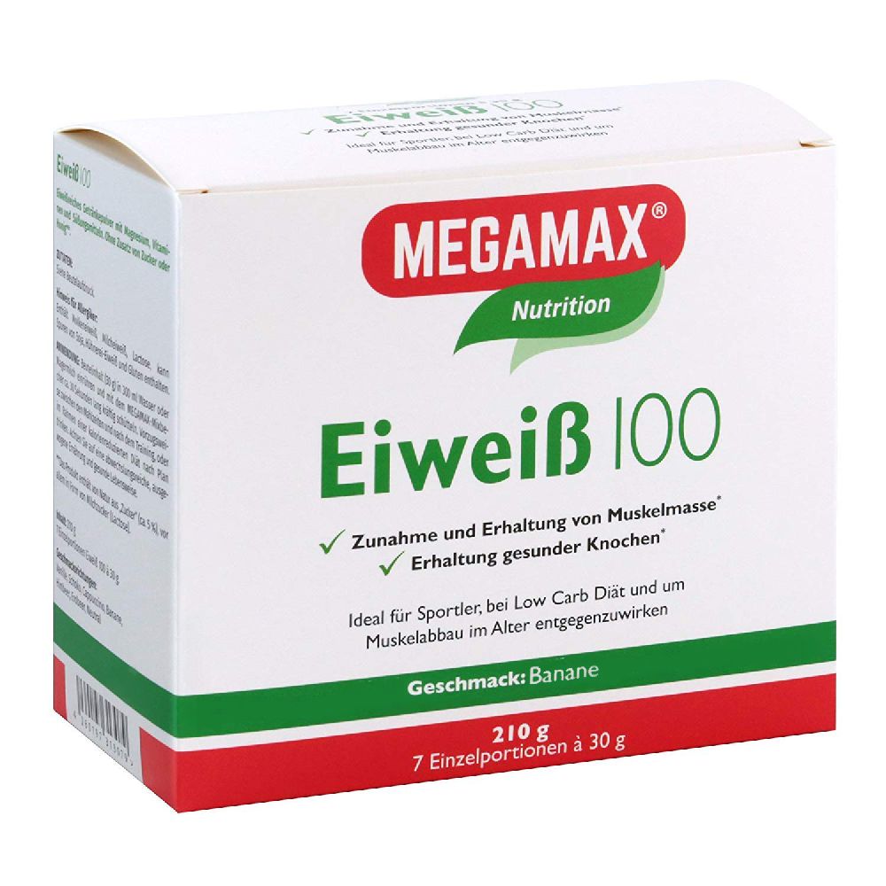 Eiweiss 100 Banane Megamax Pulver 7X30 g Pulver