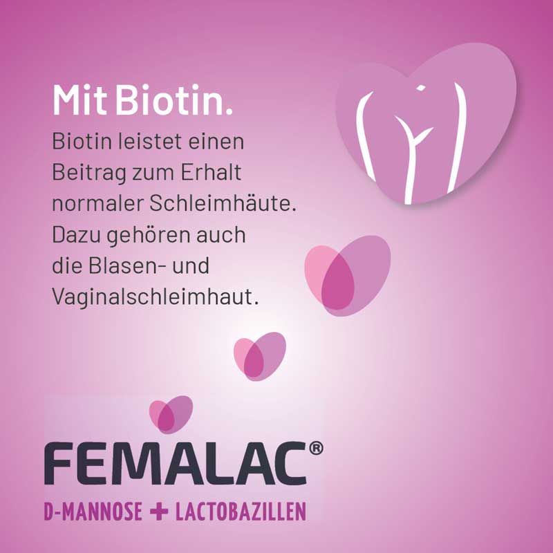 FEMALAC D-MANNOSE + LACTOBAZILLEN 10 St Pulver zur Herstellung einer Lösung zum Einnehmen