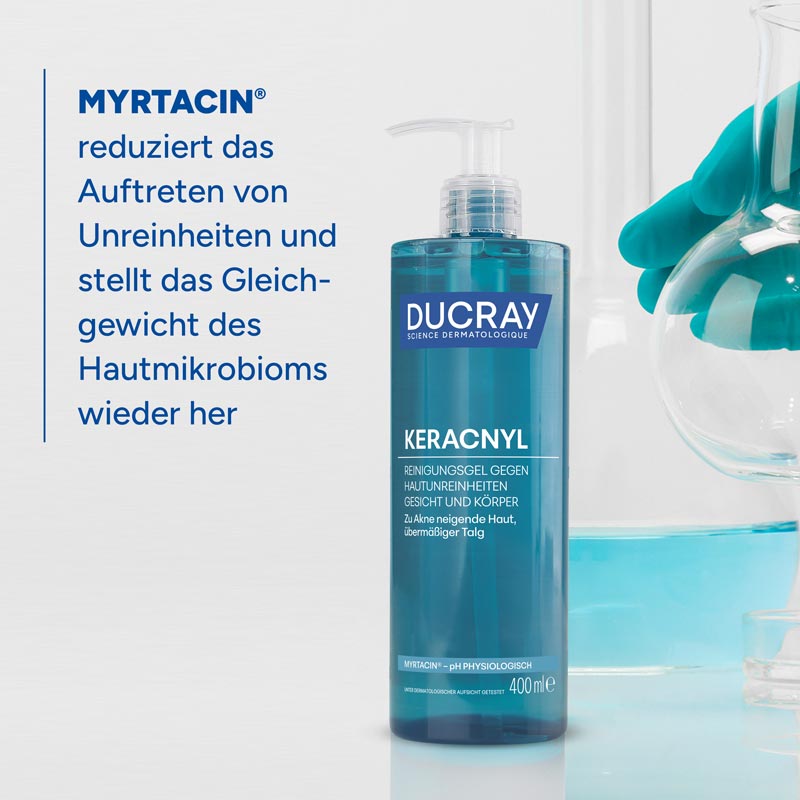 DUCRAY KERACNYL Schäumendes Waschgel 400 ml Gel