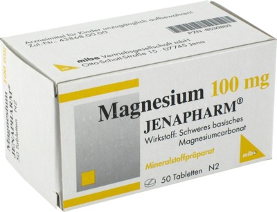 MAGNESIUM 100 mg Jenapharm Tabletten 50 St Tabletten