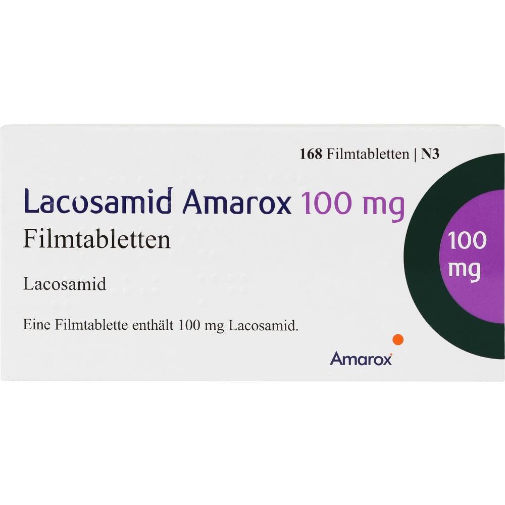 Lacosamid Amarox 100 mg 168 St Filmtabletten