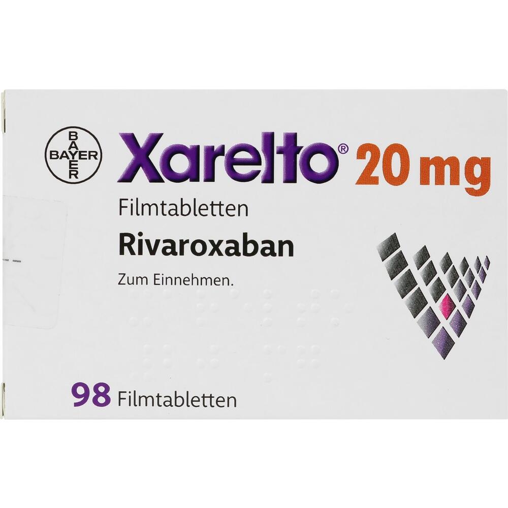 Xarelto 20mg 98 St Filmtabletten