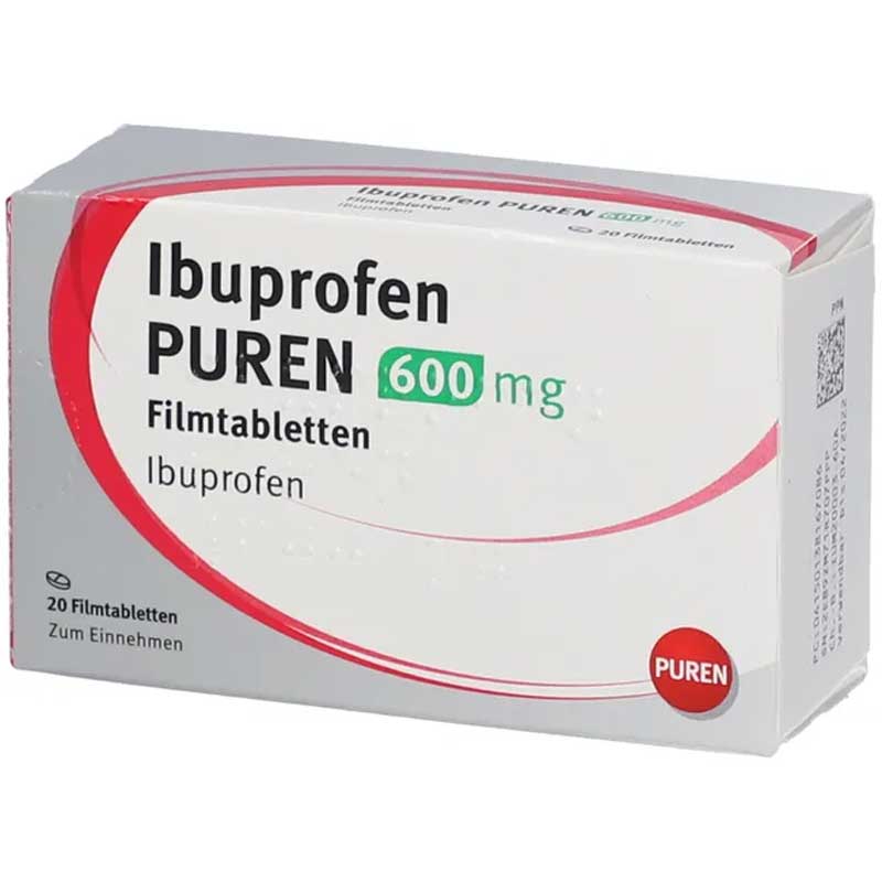 Ibuprofen PUREN 600mg 20 St Filmtabletten