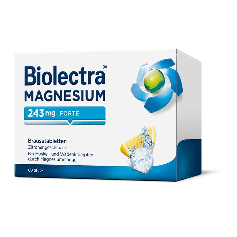 Biolectra MAGNESIUM 243mg  FORTE Zitrone  60 St Brausetabletten